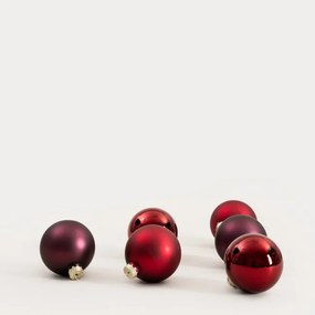 Závesná vianočná dekorácia BURGUNDY CHARM červená 754357 (6 ks)