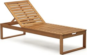 Drevené záhradné ležadlo v prírodnej farbe Sulamita – Kave Home