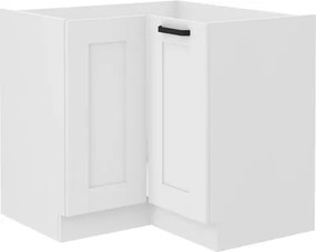 Dolná rohová kuchynská skrinka Luna, 90/90 cm, biela%
