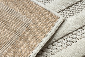 Koberec SANTO  SIZAL 0999, geometrické tvary, biely