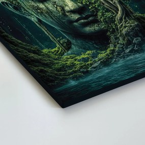 DUBLEZ | Drevený obraz Buddhu - Zrodený z lesa