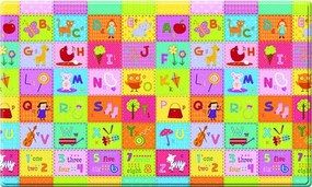 Dwinguler, Obojstranný protišmykový koberec ZOO – na von aj na doma, 130x190, viacfarebná, detská izba