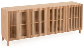 Nízka komoda v dekore duba v prírodnej farbe 180x72 cm Beyla – Kave Home