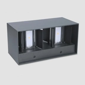 Brilagi - LED vonkajšie nástenné svietidlo DOUBLE CUBE LED/12W/230V antracit IP65