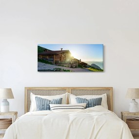 Obraz - Ráno v alpách, Tirolsko (120x50 cm)