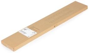 ModernHome Moderný drevený regál, kovový rám LOFT, 5 políc