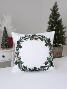 Vianočná obliečka na vankúš mikroplyš 40 × 40 cm - Vianočná radosť