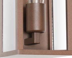 Inteligentné nástenné svietidlo hrdzavo hnedé 26 cm IP44 vrátane WiFi ST64 - Charlois