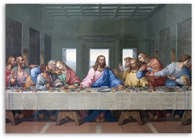 Gario Obraz na plátne Úryvok diela Posledná večera - Leonardo da Vinci, reprodukcia Rozmery: 100 x 70 cm