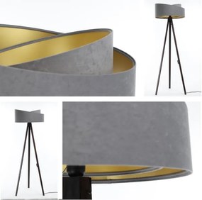 Stojacia lampa GALAXY 1xE27/60W/230V šedá/wenge