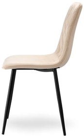 Jedálenská stolička DEXTER zamatová, béžová