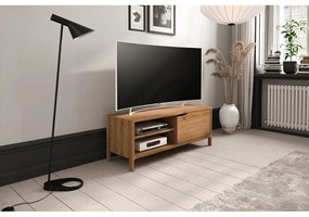 TV stolík z dubového dreva v prírodnej farbe 111x48 cm Twig – The Beds