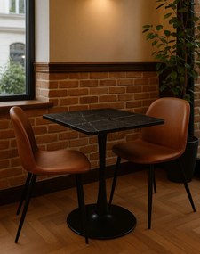 Stôl Espero II čierny mat 80×80 cm