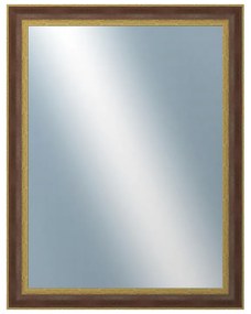 DANTIK - Zrkadlo v rámu, rozmer s rámom 70x90 cm z lišty ZVRATNÁ červenozlatá plast (3069)