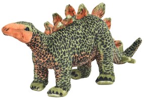 Plyšová hračka dinosaurus stegosaurus zeleno-oranžový XXL