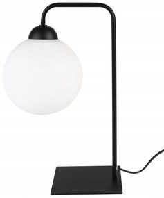 Stolová lampa FLORENCE, 1x biele sklenené tienidlo