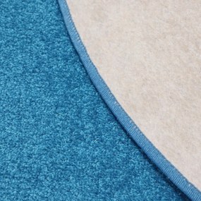 AladinWorld Expres, Kusový koberec Eton tyrkys kruh, 200x200 (priemer) kruh, modrá, obývacia izba