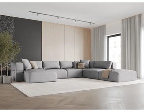 Svetlosivá rohová pohovka do "U", pravý roh Esther – Milo Casa