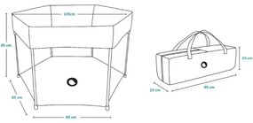 Lionelo - Hracia ohrádka ROEL tmavomodrá