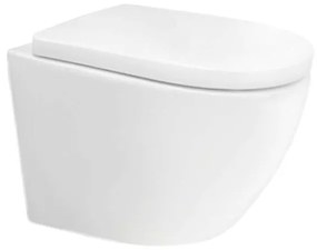 Mereo Mereo, WC závesné kapotované, Smart Flush RIMLESS, 495x360x370, keramické, vr. sedátka CSS115SN, MER-VSD82T2