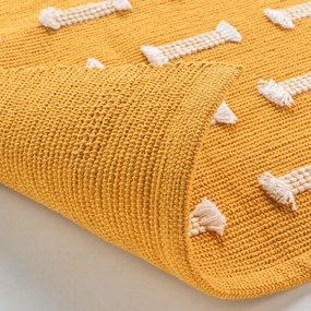 Okrovožltý prateľný koberec 50x80 cm Juline – douceur d'intérieur
