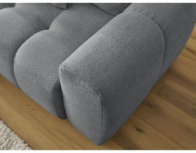 Sivá ženilková rozkladacia/s úložným priestorom rohová pohovka (ľavý roh/s leňoškou) Roxelane – Bobochic Paris