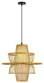 Immax 08254L - Luster na lanku PINCHOS 1xE27/40W/230V pr. 45 cm bambus