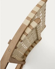 Drevené záhradné kreslo v prírodnej farbe Chabeli – Kave Home