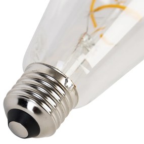 Sada 5 LED žiaroviek E27 so špirálovým vláknom ST64 5W 400 lm 2200K