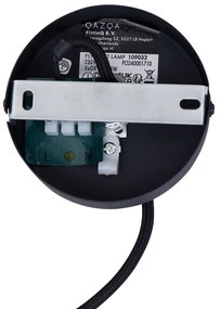 Dizajnové závesné svietidlo čierne s matným sklom 5-svetiel - Vertikálne