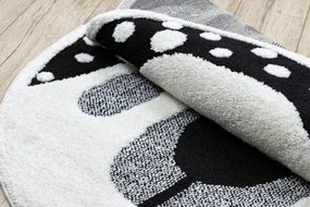 Koberec JOY Teddy krém / čierny