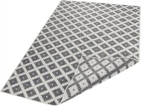 NORTHRUGS - Hanse Home koberce Kusový koberec Twin-Wendeteppiche 103126 grau creme - 80x150 cm