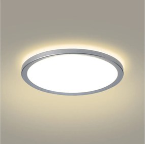 Brilagi - LED kúpeľňové stropné svietidlo ULTRA SLIM LED/24W/230V priemer 42 cm strieborné IP54