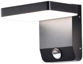 LED Solution Čierne fasádne LED svietidlo štvorcové s pohybovým čidlom 17W IP65 Farba svetla: Teplá biela 2948