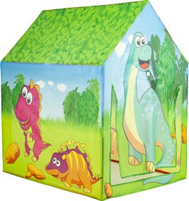 Namiot domček pre deti IPLAY Dino – hracia skrýša, ľahký rám, 95×72×102 cm