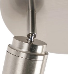 Moderné kúpeľňové bodové svietidlo oceľové 2-žiarovkové IP44 - Ducha