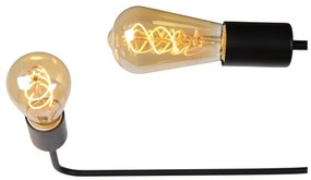 Lucide 21112/06/30 - Prisadený luster LESTER 6xE27/40W/230V čierna