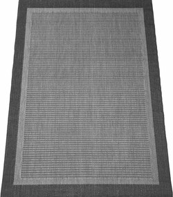 Koberec Eqos 0001GREY – sivý obdĺžnik s jemným vzorom Rozmer: 120x180 cm
