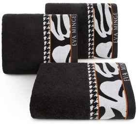 BAVLNENÝ UTERÁK EVA MINGE6 70X140 CM ČIERNA