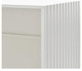 Biela komoda Teulat Doric, šírka 92 cm
