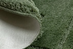Kúpeľňový koberček SUPREME LINES línie, zelený kruh