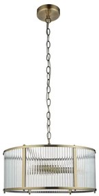 Endon 106282 - Závesný luster RIDGETON na reťazi 3xE14/6W/230V, mosadz