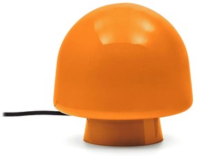 Oranžová stolová lampa so skleneným tienidlom (výška 20 cm) Reig – Kave Home