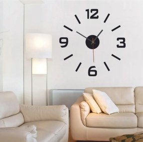 Nalepovacie nástenné hodiny z akrylu – moderné 3D plexi hodiny | SENTOP X0089