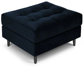 Modrá zamatová podnožka Milo Casa Santo