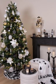 Čierna antik vianočné dekorácie soška Luskáčik na stráži - 7*7*23 cm
