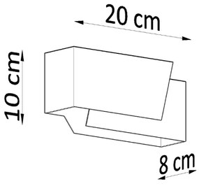 PIEGARE Nástenné svetlo, biela SL.0394 - Sollux