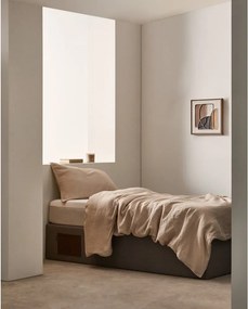 Čierna čalúnená jednolôžková posteľ s úložným priestorom 90x190 cm Matters – Kave Home