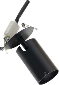 Moderné zapustené bodové svetlo čierne GU10 50 mm - Chels