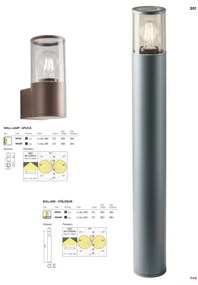 Redo 90047 - Vonkajšie nástenné svietidlo FRED 1xE27/20W/230V IP54